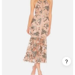 X by NBD - Felicity Embroidered Dress Blush Pink size Small